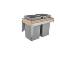 Rev-A-Shelf Rev-A-Shelf Wood Top Mount Pull Out TrashWaste Container wBB Soft Close 4WCTM-15BBSCDM2